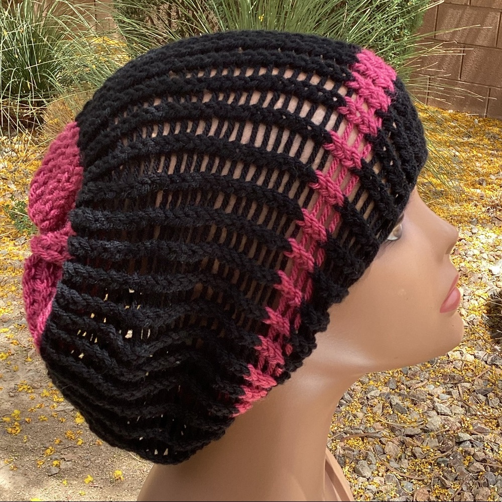 knitted Summer Beanie Handmade New (adult)